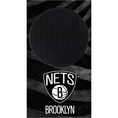 NBA Brooklyn Nets Black Animal Print Xbox Series S Console Skin